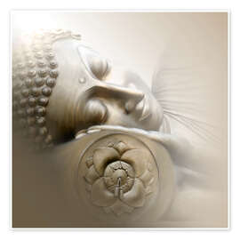 Poster  Bouddha dormant - Christine Ganz