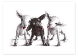 Poster  Drôles d'agneaux - Stefan Kahlhammer