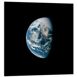 Tableau en aluminium  Vue de la Terre depuis le vaisseau spatial Apollo 13 - NASA