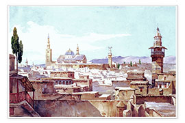 Poster  Une vue de Damas - Charles Pierron