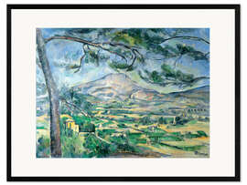 Impression artistique encadrée  Montagne Sainte-Victoire - Paul Cézanne
