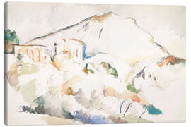 Tableau sur toile  Esquisse de la Montagne Sainte-Victoire et du Château noir - Paul Cézanne