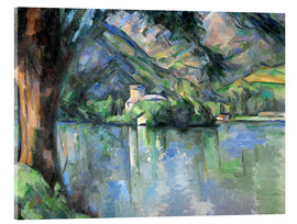 Tableau en verre acrylique  Lac d'Annecy - Paul Cézanne