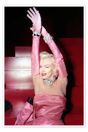 Poster  Marilyn Monroe sur les marches