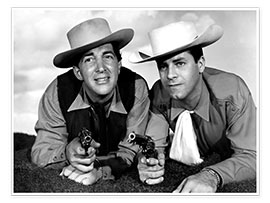 Poster Dean Martin and Jerry Lewis as cowboys