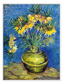 Poster  Fritillaires, couronne impériale dans un vase de cuivre - Vincent van Gogh