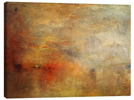 Tableau sur toile  Coucher de soleil sur un lac - Joseph Mallord William Turner