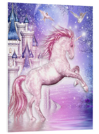 Tableau en PVC  Licorne magique rose - Dolphins DreamDesign