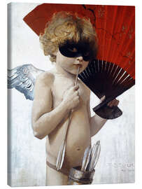 Tableau sur toile  Cupidon au bal masqué - Franz von Stuck
