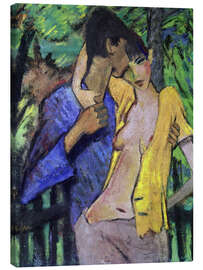 Tableau sur toile  Couple amoureux, 1919 - Otto Mueller