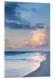 Tableau en verre acrylique  Sylt, coucher de soleil sur la plage - Markus Lange