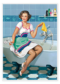 Poster  Le jour du ménage - Tanja Doronina