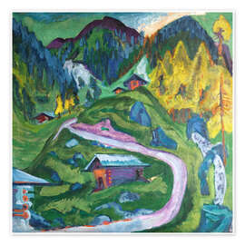 Poster  La vie alpine - Ernst Ludwig Kirchner
