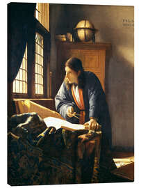 Tableau sur toile  Le Géographe - Jan Vermeer