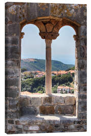 Tableau sur toile  Vue par la fenêtre en Toscane, Italie - Filtergrafia