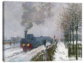 Tableau sur toile  Train dans la neige - Claude Monet
