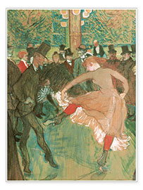 Poster  La Danse au Moulin-Rouge (détail) - Henri de Toulouse-Lautrec