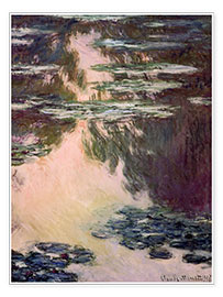 Poster  Nymphéas et saules pleureurs - Claude Monet
