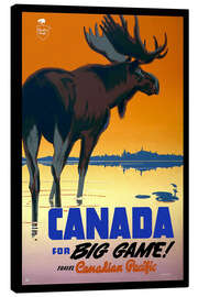 Tableau sur toile  Canada - big game ! - Vintage Travel Collection
