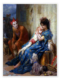 Poster  Les Saltimbanques, 1874 - Gustave Doré