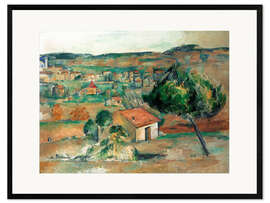 Impression artistique encadrée  Collines en Provence - Paul Cézanne