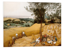Tableau en PVC  Le cycle des saisons : La Moisson - Pieter Brueghel d.Ä.