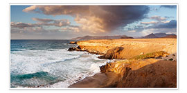 Poster Coast at sunset, Fuerteventura