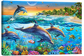 Tableau sur toile  La baie des dauphins - Adrian Chesterman