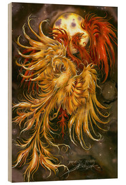 Tableau en bois  Phoenix rising - Jody Bergsma