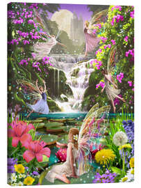 Tableau sur toile  Les fées de la cascade - Garry Walton