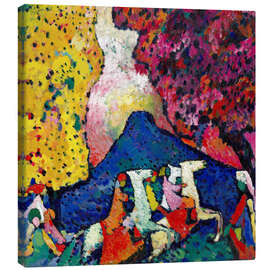 Tableau sur toile  Montagne bleue - Wassily Kandinsky