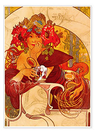 Poster  Bières de la Meuse, Champenois - Alfons Mucha