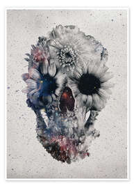 Poster  Crâne floral - Ali Gulec