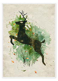 Poster  Le saut du cerf - Sybille Sterk