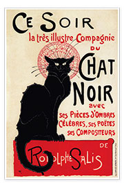 Poster  Chat Noir - Théophile-Alexandre Steinlen