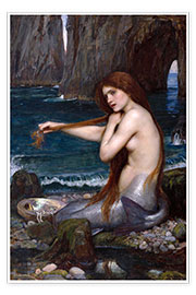 Poster  La sirène - John William Waterhouse