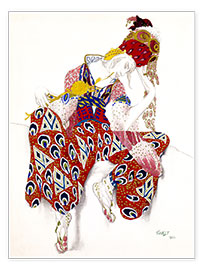 Poster  Costume pour Nijinsky, ballet La Péri - Leon Nikolajewitsch Bakst