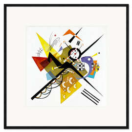 Impression artistique encadrée  Sur blanc II - Wassily Kandinsky