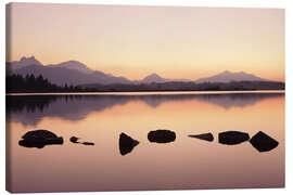 Tableau sur toile  Hopfensee Lake at dusk - Markus Lange