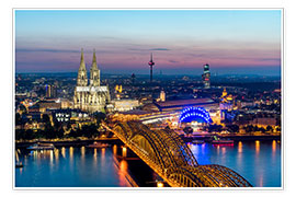 Poster  Skyline de Cologne - euregiophoto