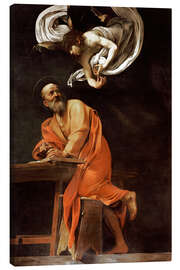Tableau sur toile  Saint Matthieu et l'Ange - Michelangelo Merisi (Caravaggio)