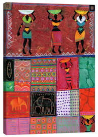 Tableau sur toile  Patchwork africain - Eugen Stross