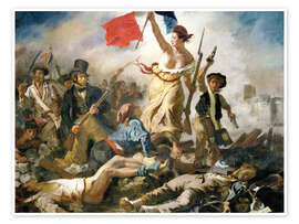 Poster  La Liberté guidant le peuple - Eugene Delacroix
