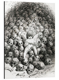 Tableau en aluminium  L'amour se reflète sur la mort - Gustave Doré