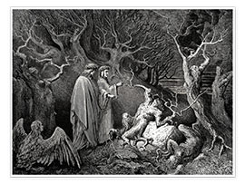Poster  L'Enfer, Planche 13 - Gustave Doré