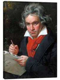 Tableau sur toile  Ludwig van Beethoven - Joseph Karl Stieler