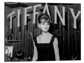 Tableau en aluminium  Audrey Hepburn