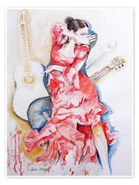 Poster  Flamenco - Maria Földy