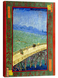 Tableau sur toile  Pont sous la pluie, d'après Hiroshige - Vincent van Gogh