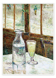 Poster  Table de café et absinthe - Vincent van Gogh